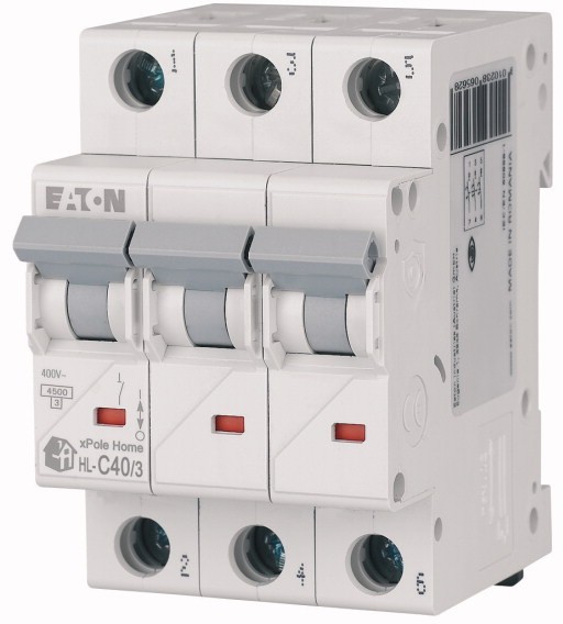 Intrerupator Automat Xpole Home 40A 3P+N C 4.5kA HL-C40/3N